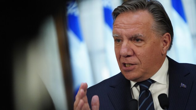 Gros plan de François Legault.