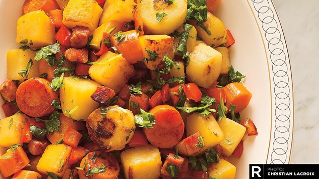 Légumes braisés au chorizo