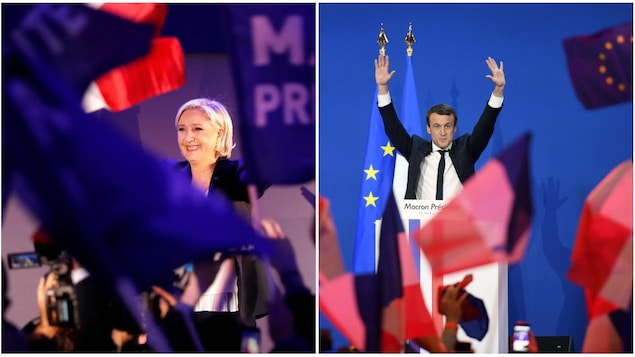 Marine Le Pen et Emmanuel Macron passent au deuxième tour des élections présidentielles françaises.