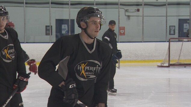 Liam Foudy à l'entraînement Liam Foudy à l'entraînement