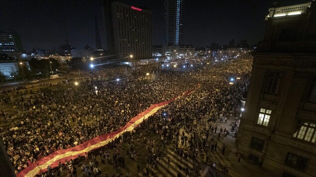 Manifestation à Lima.