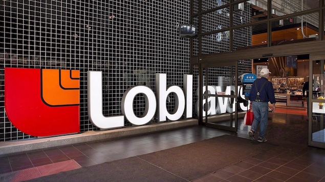 The entrance of a Loblaws store.