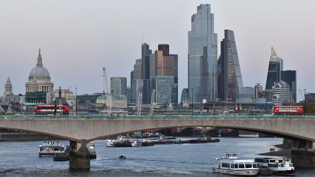 Vue éloignée de Londres.
