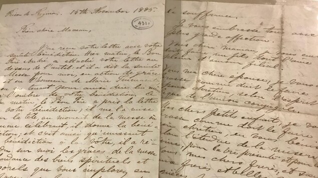 La dernière lettre écrite par Louis Riel La dernière lettre écrite par Louis Riel