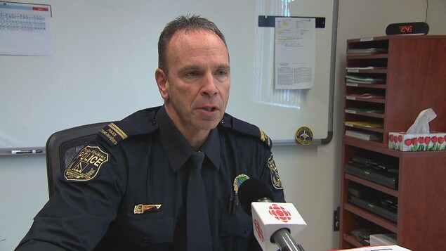 Luc Mongrain, porte-parole du Service de police de la Ville de Trois-Rivières Luc Mongrain, porte-parole du Service de police de la Ville de Trois-Rivières