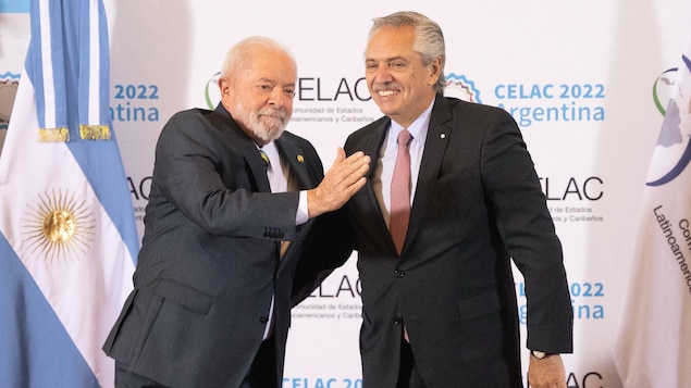 Le président Luiz Inacio Lula Da Silva et le président argentin Alberto Fernandez