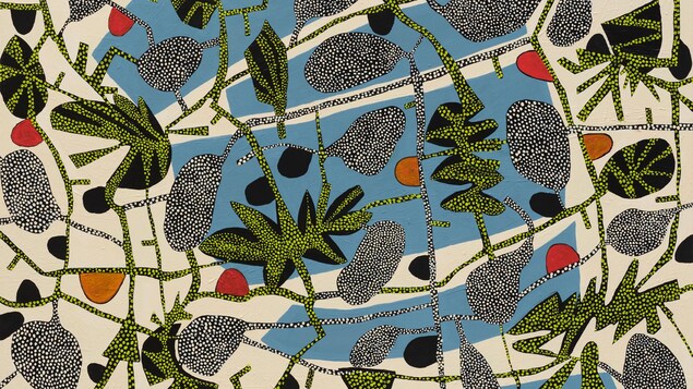 Une toile de Lyse Lemieux.