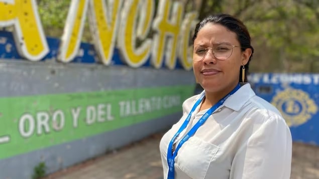 Lyzanka Garcia was abused by a partner while in the U.S. She's now back in Honduras, working with the UNHCR and helping other women navigate their trauma. (Paloma Martínez Méndez/Radio-Canada)