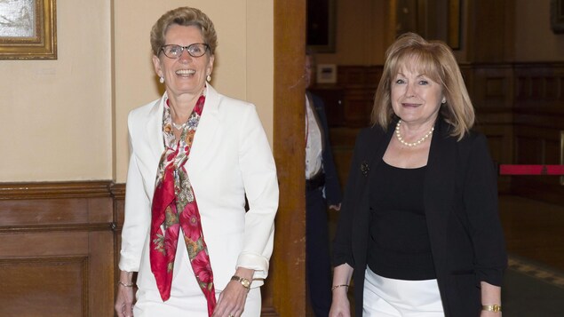 Kathleen Wynne et Madeleine Meilleur Kathleen Wynne et Madeleine Meilleur