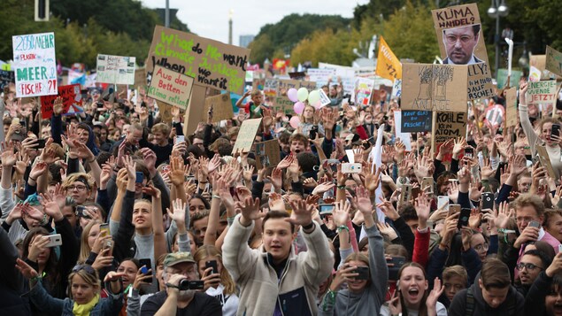 Manifestation pour le climat à Berlin.