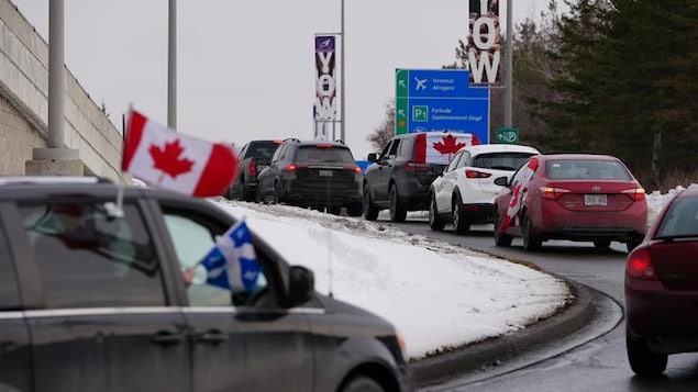 L’aéroport international d’Ottawa ciblé par les manifestants
