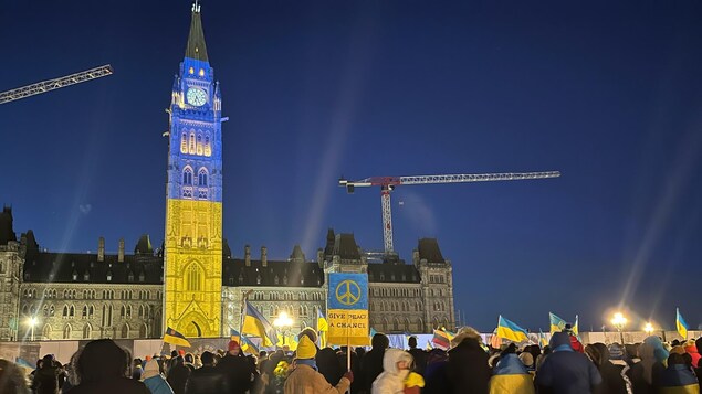 La capitale fédérale souligne le premier anniversaire de la guerre en Ukraine