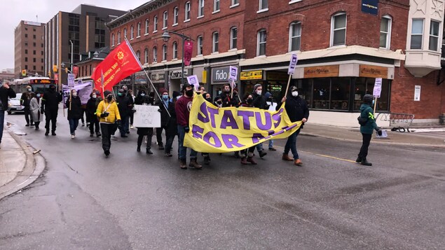 Manifestation à Ottawa en appui aux migrants et aux réfugiés