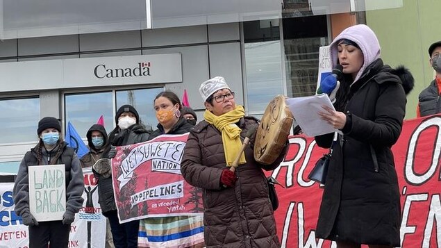 Rassemblement à Ottawa en soutien aux Wet’suwet’en