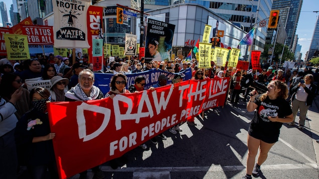 Manifestación en Toronto.