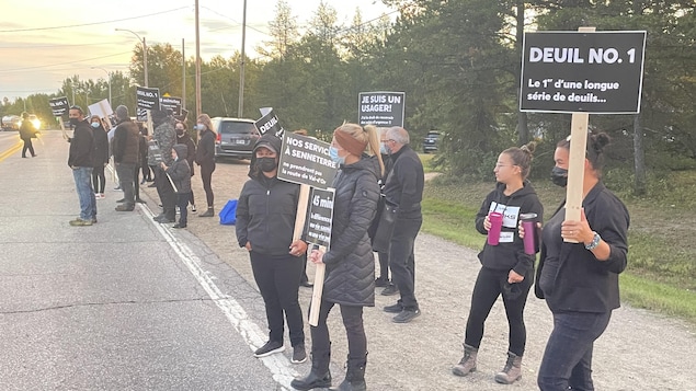 Manifestation à Senneterre pour « sauver » les services de l’urgence