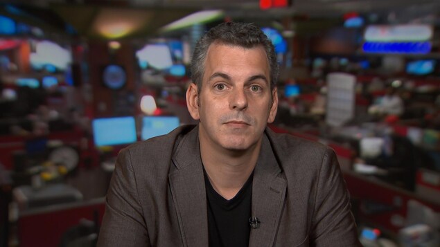 M. Gagnon en entrevue dans les studios de Radio-Canada à Ottawa.