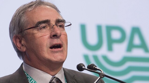 Le président de l'UPA, Marcel Groleau. Le président de l'UPA, Marcel Groleau.
