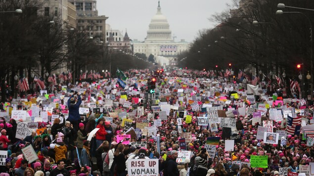 La Marche des femmes à Washington en janvier 2017. La Marche des femmes à Washington en janvier 2017.