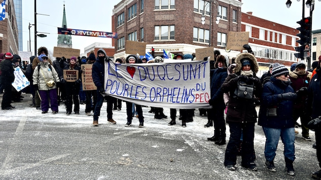 Des manifestants