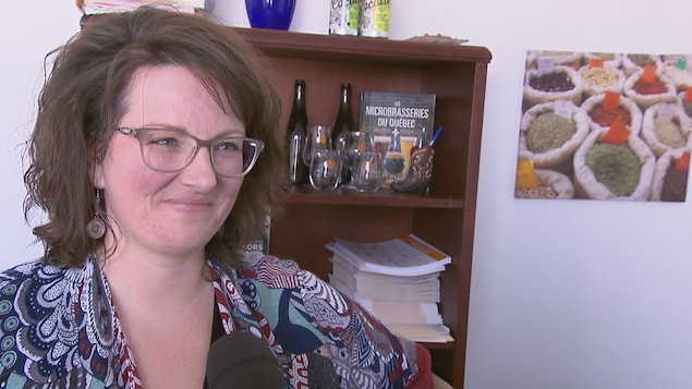 marie-eve Myrand, Director Ejecutivo de la Asociación de MicroBreweries de Quebec, durante una entrevista'Association des microbrasseries du Québec, lors d'une entrevue