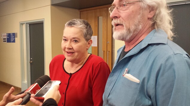 Marie-Paule Spieser et Jean Bernier du Regroupement des citoyens