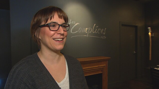 La propriétaire du restaurant Les Complices, Marie-Pierre Gendreau La propriétaire du restaurant Les Complices, Marie-Pierre Gendreau