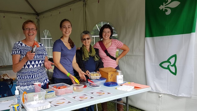 Marielle, Kate, Michèle et Nicole de  l’Association francophone de Red Lake en Ontario