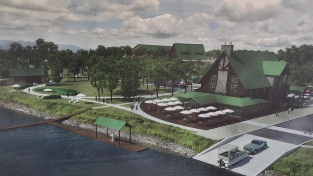 Les plans de la marina de Shawinigan. Les plans de la marina de Shawinigan.