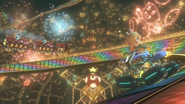 Mario Kart 8 Deluxe est le neuvième titre de la série Mario Kart de Nintendo. Mario Kart 8 Deluxe est le neuvième titre de la série Mario Kart de Nintendo.