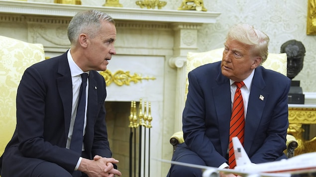 Mark Carney y Donald Trump.