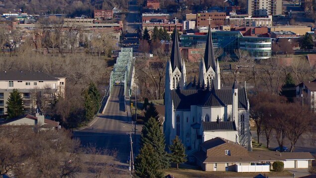 Vue sur l'église de Medicine Hat. Vue sur l'église de Medicine Hat.