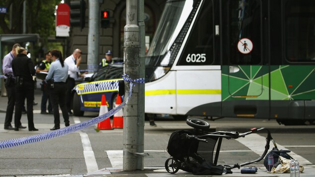 La rue Bourke à Melbourne où un automobiliste a foncé dans la foule. La rue Bourke à Melbourne où un automobiliste a foncé dans la foule.