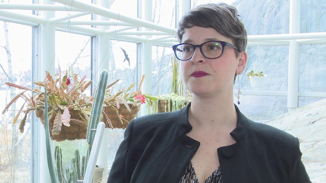 La responsable du tourisme et de la culture à la Ville du Grand Sudbury, Meredith Armstrong, se tient devant une vitre. La responsable du tourisme et de la culture à la Ville du Grand Sudbury, Meredith Armstrong, se tient devant une vitre.