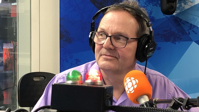 Michel Gaudreau en studio.