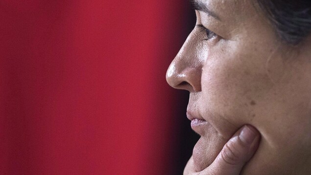Michèle Audette, vue de profil.