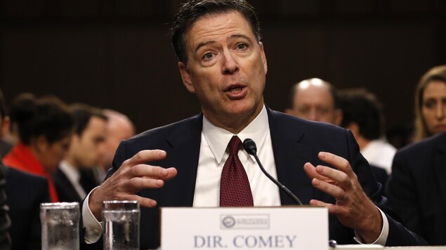 Témoignage de James Comey devant le comité du Sénat sur le renseignement à Washington. Témoignage de James Comey devant le comité du Sénat sur le renseignement à Washington.