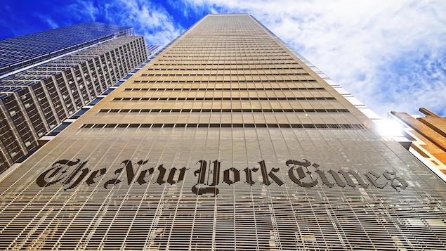 Les bureaux du New York Times sur la 8e avenue, dans le quartier Midtown