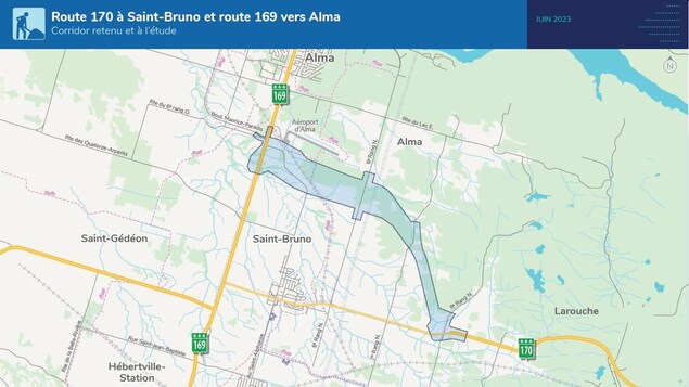 Une carte routière.
