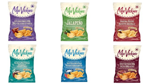Des sacs de croustilles Miss Vickie's.