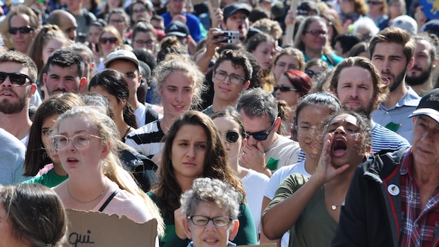 Des manifestants à perte de vue