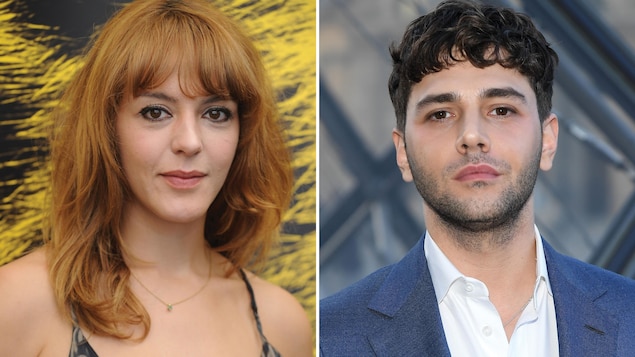 L'actrice et réalisiatrice Monia Chokri, regardant droit vers la caméra, et l'acteur et réalisateur Xavier Dolan, regardant lui aussi vers l'objectif.