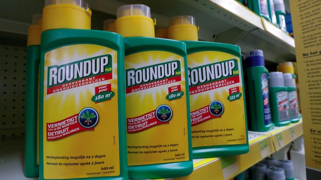 Des bouteilles du désherbant glyphosate
