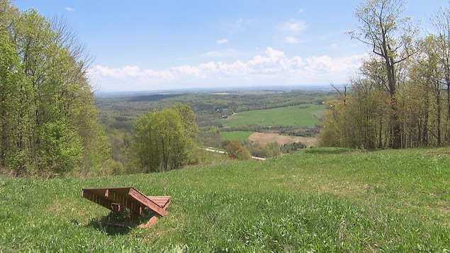 Une vue du sommet du mont.