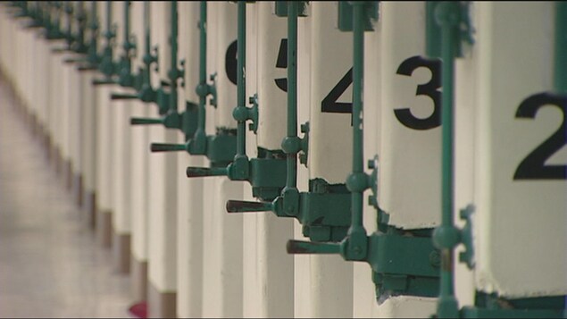 Gros plan sur des portes de prisons.