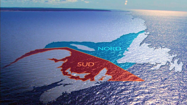 Carte qui décrit l'état des stocks de morue dans le golfe du Saint-Laurent Carte qui décrit l'état des stocks de morue dans le golfe du Saint-Laurent