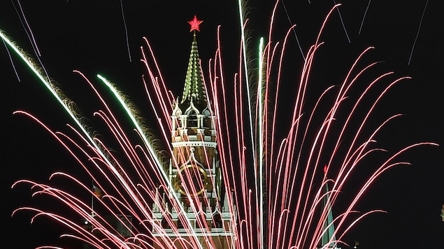 Le Kremlin et des feux d'artifice Le Kremlin et des feux d'artifice