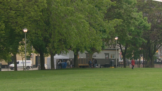 Le site d'injection supervisé de Moss Park. Le site d'injection supervisé de Moss Park.