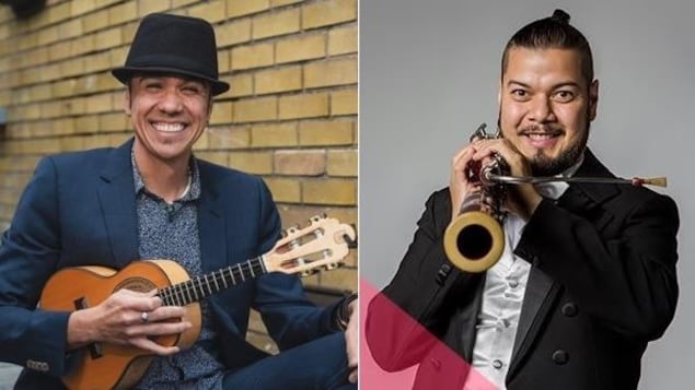Sur la photo, deux musiciens tiennent leurs instruments, un charango et un basson. Bien que de styles musicaux différents, Carlos Cardozo et Altair Braz Venancio partagent la même passion. 