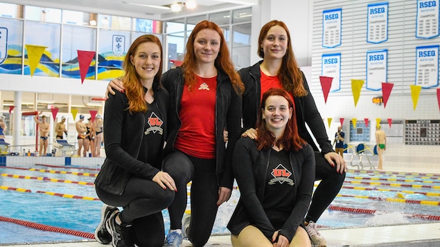 Quatre nageuses françaises craquent pour le sport universitaire canadien